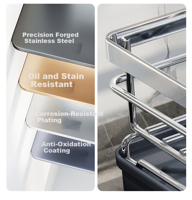 Shuaishi Kitchen Storage Rack, Draining Dish Rack, Bowl And Plate Drainer, Utensil Organizer Box, Dish Rack, Draining Shelf 12