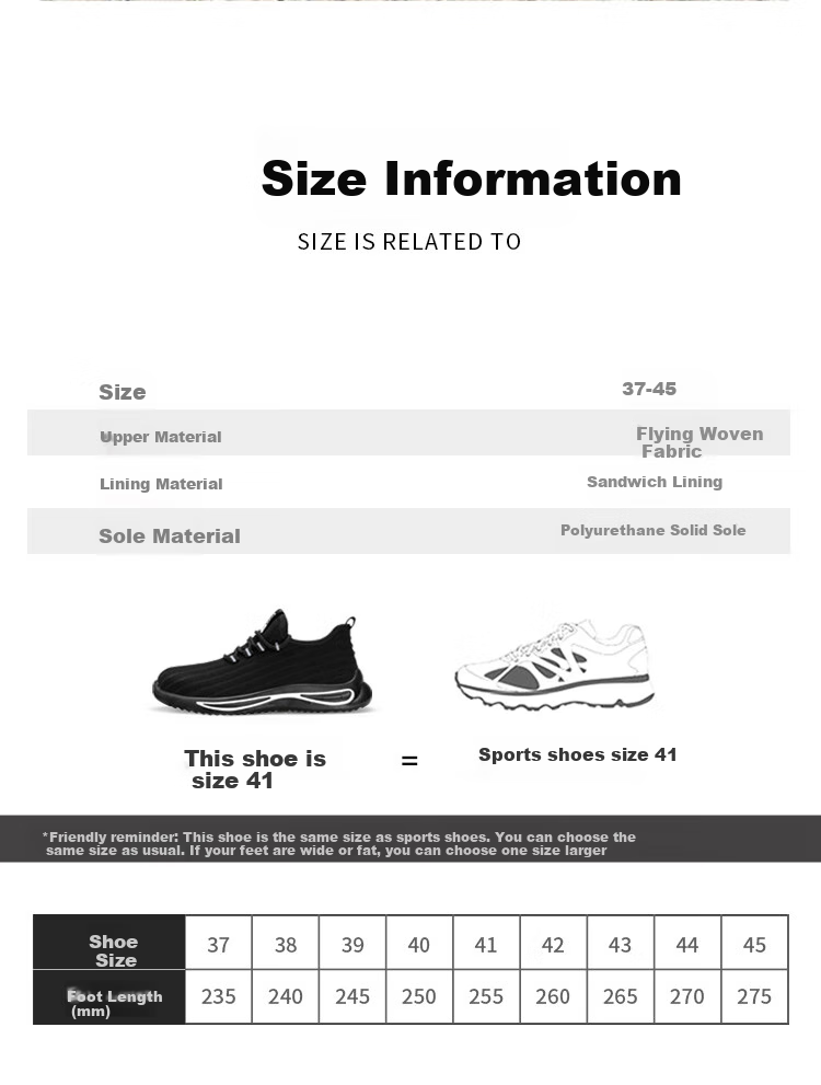 JUNBU Safety Shoes for Men, Summer Breathable Steel Toe Cap, Anti-Smashing And Anti-Puncture, Comfortable And Safe Construction Site Work Shoes 1081S Size 46 16