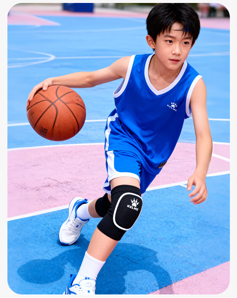 KELME Sports Knee Pads for Children, Specialized Protective Gear for Basketball, Dance, Soccer, Running, Roller Skating, Boys' Anti-Fall Knee Protection And Sports Equipment 6