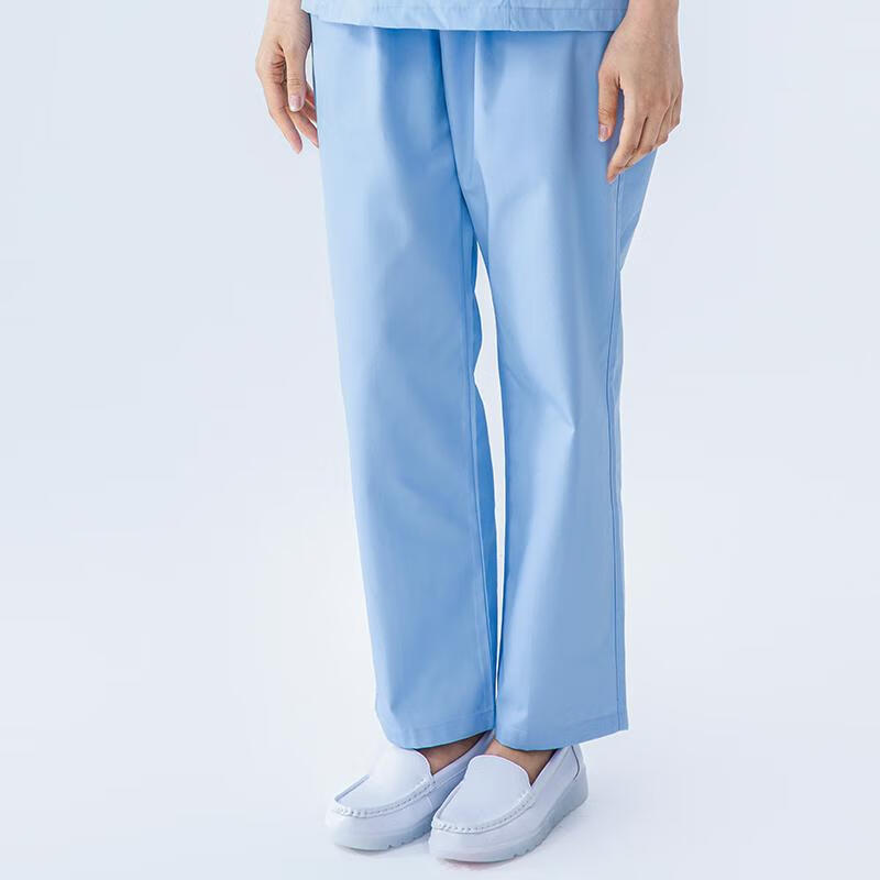 BOLOLANZHI Nurse Pants Elastic Waist Doctor Pants Women White Work Pants Spring Summer Thin Elastic Band Plus Size Nurse Uniform Pink Custom 6