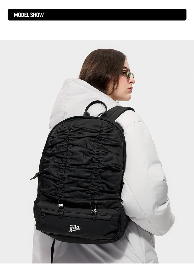FILA FUSION FILA Trendy Women's Backpack 2025 Winter Fashion Casual Laptop Backpack 1