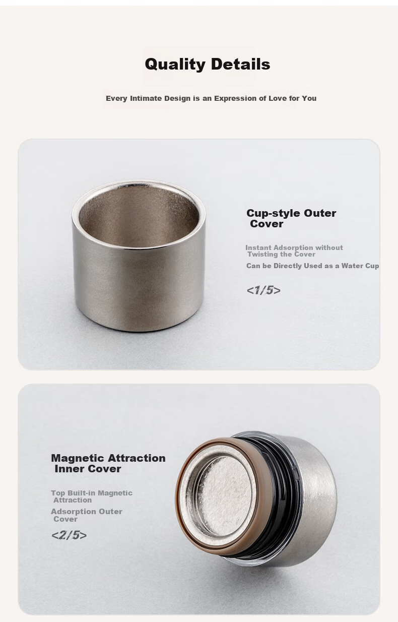 Heenoor Pure Titanium Insulated Mug for Men, High-End Tea Steeping Cup, Car Water Bottle, Tea Infuser Cup, Mid-Autumn Festival Gift XN-T380 10