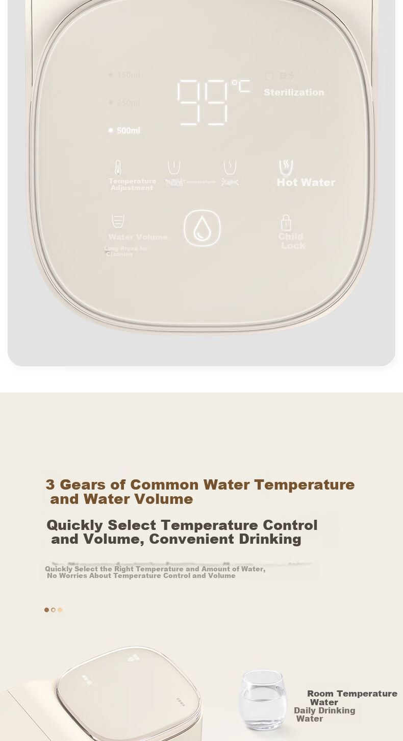 PHILIPS Instant Hot Water Dispenser for Home Use, UV Sterilization, Compact Countertop Design, No Installation Required, Office Desk Hot Beverage Machine, Electric Kettle, Portable Water Boiler ADD8202 8