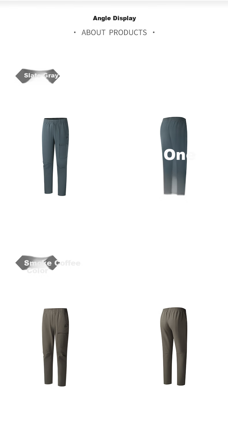 361° Men's Pants, Spring And Summer New Style, Rain-Proof Sports Outdoor Hiking Cargo Straight Loose Trousers, 652533705-2 40