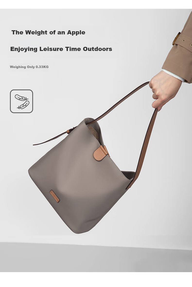 Laifu Lightweight Canvas Crossbody Bag, Large Capacity Casual Commuter Bucket Bag, Fashionable Handbag, Women's Bag, Birthday Gift 12