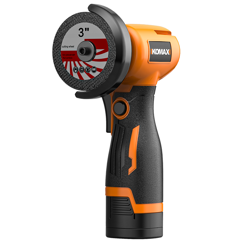 KOMAX Mini Angle Grinder Cordless Lithium Battery Polisher Multifunctional Small Rechargeable Hand Grinder Cutting Machine