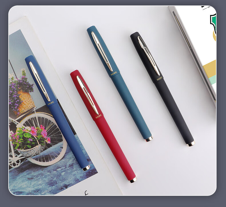 BAOKE PC1848A Large Capacity Gel Pen 1.0mm for Daily Writing, Office Signing, Black Ink, 12 Pens/Box 13