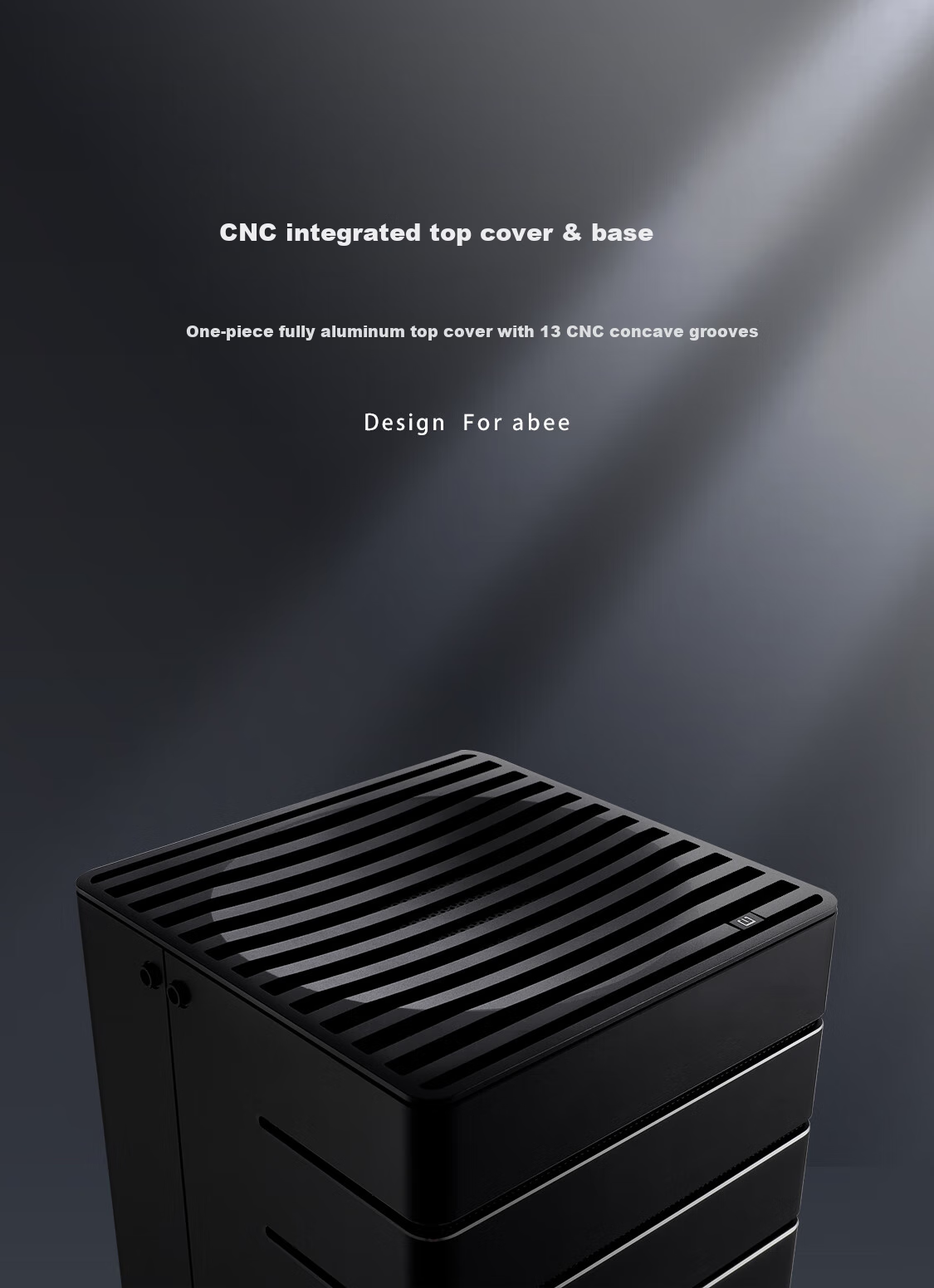 Abee Designer C700W Full Tower Workstation Case, Black/3D Cooling Matrix/Full Size Motherboard Compatible/dual Graphics Cards/dual Water Cooling/single Power Supply 6