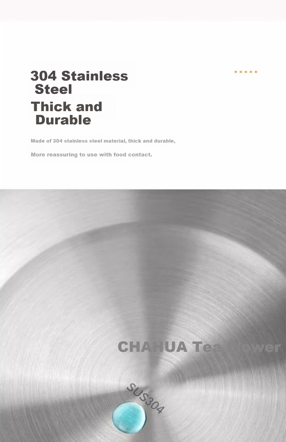 CHAHUA 304 Stainless Steel Kitchen-Specific Soup Bowl And Vegetable Bowl, Thickened Food-Grade Material, Shatterproof Vegetable Washing Bowl And Noodle Bowl, 16cm 6