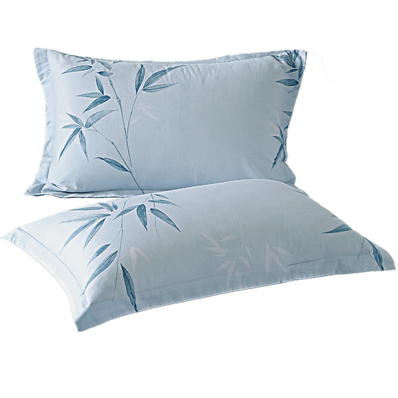Bailisi Shuixing Jiafang Brand Pillowcase Single Piece, Pure Cotton Pillowcase, Cotton Pillow Cover, One Pair 48x74cm