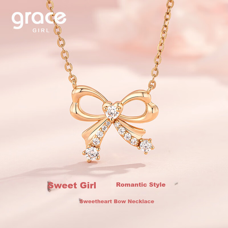 Grace Girl Butterfly Necklace for Women, Fashionable Luxury Rose Gold Jewelry, Anniversary Birthday Gift for Girlfriend