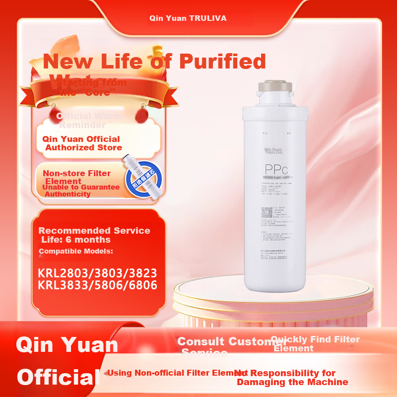TRULIVA Фильтр-картридж для воды, композитный, 10 дюймов, Slim Wing Level 1/2, PGP