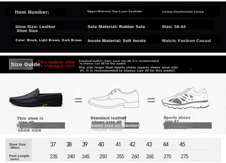 Mulinsen Men's Shoes, Top-Grain Leather, Hollow Breathable Casual Shoes, Slip-On Soft-Soled Loafers, 19591s 2