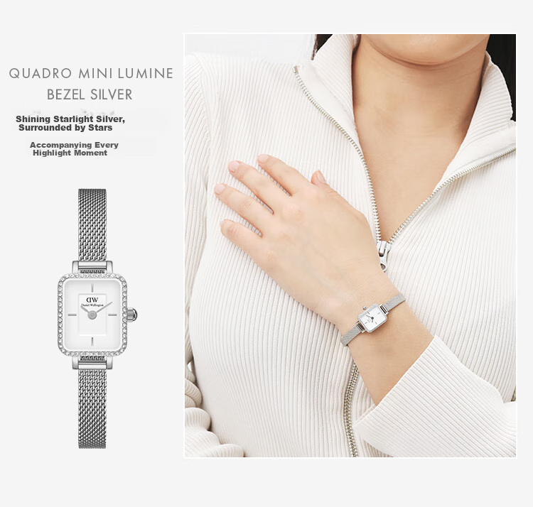 Daniel Wellington DW Women's Vintage Star Ring Small Square Quartz Watch Gift Box Birthday Present for Girlfriend DW731 8