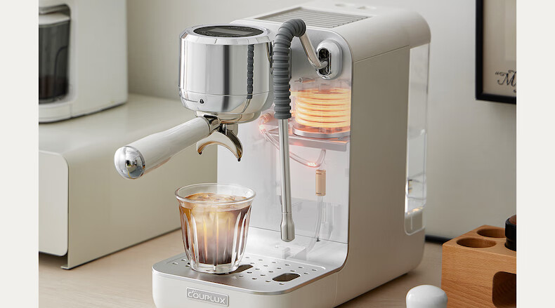 Kepura CP239 Espresso Coffee Machine Semi-Automatic Professional Home Office Small Steam Milk Frother Hot and Cold Dual Extraction 15