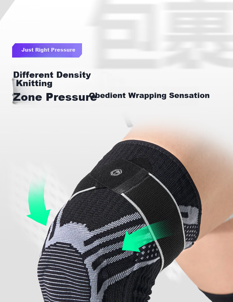 JD Original X380 Sports Knee Brace for Running And Basketball, Patella Fixation Meniscus Protection Hiking Knee Support, Single Piece M Size 8