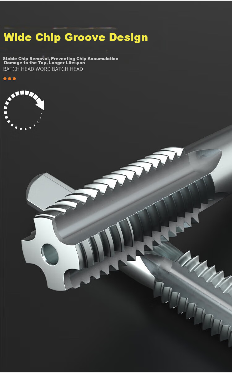 Huang Xiaochao 9-Piece Tap Set Ratchet Wrench Threading Tool Kit with Drill Bits and Hand Tap Tool 5