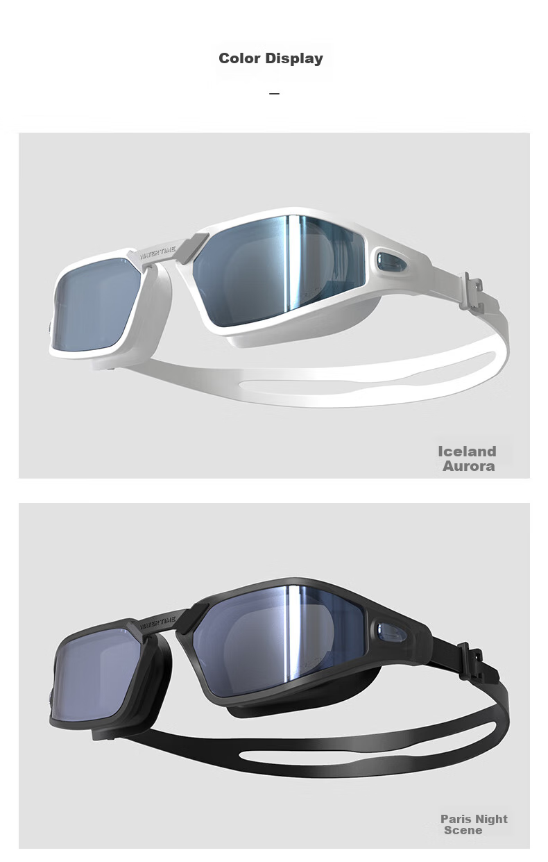 WATERTIME / Shuichuan Anti-Fog Swimming Goggles for Men And Women, High-Definition Coated Swim Cap, Swimming Glasses And Swim Cap Set 11