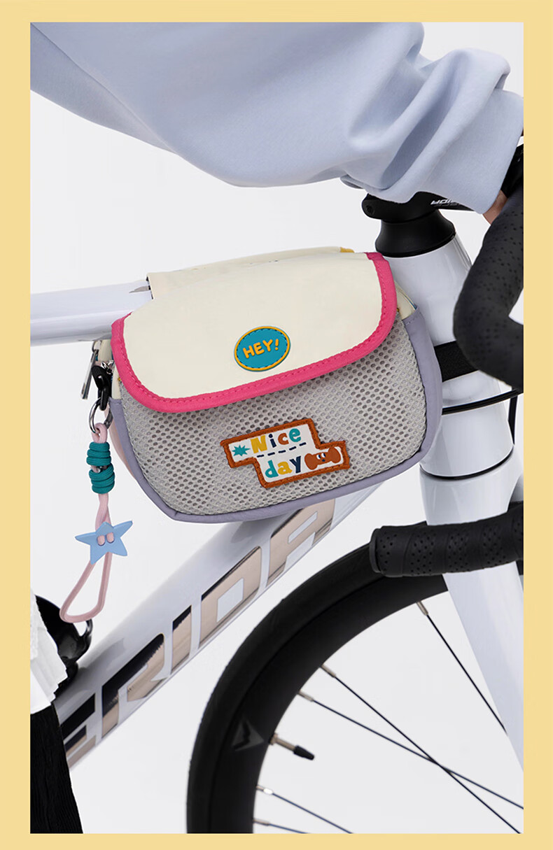 40,000 Kilometers Bicycle Front Top Tube Frame Bag Mountain Road Bike Phone Storage Bag Blue 5