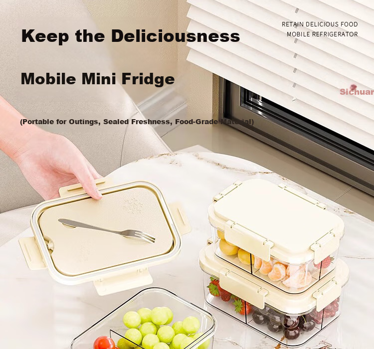 Jialifang Portable Fruit Fresh-Keeping Box Outdoor Camping Picnic Storage Leak-Proof Lunch Box Sealed Container 1
