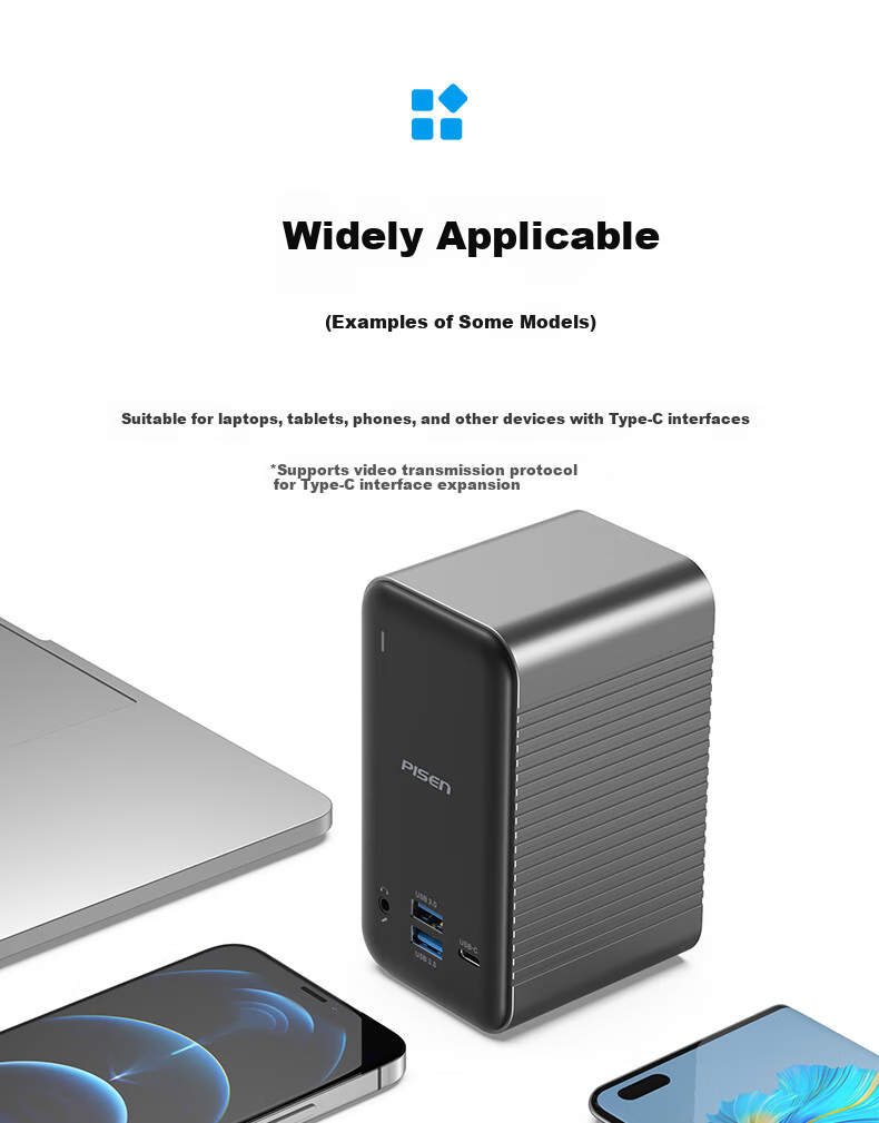 Pisen Mac mini Docking Station Apple AI Host M4/4Pro Desktop Expansion Dock M.2 SSD Enclosure Base USB-C to DP1.4 Screen Casting USB 3.2 Adapter 12