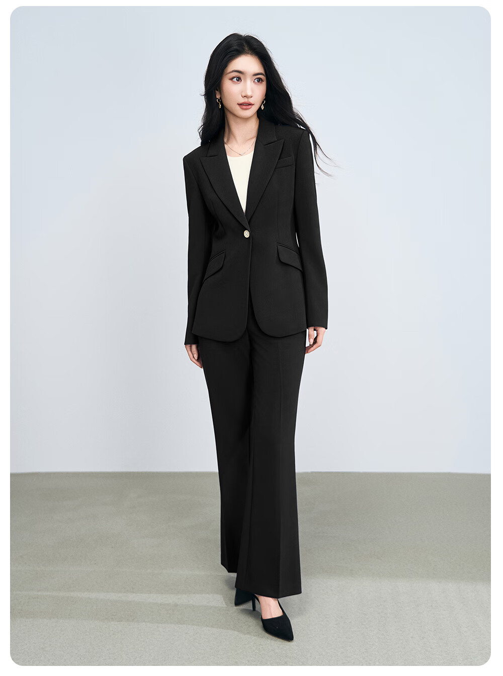 Miss Bird Women's Suit Set High-End Formal Small Size Professional Outfit National Exam Commuting Interview Blazer 14