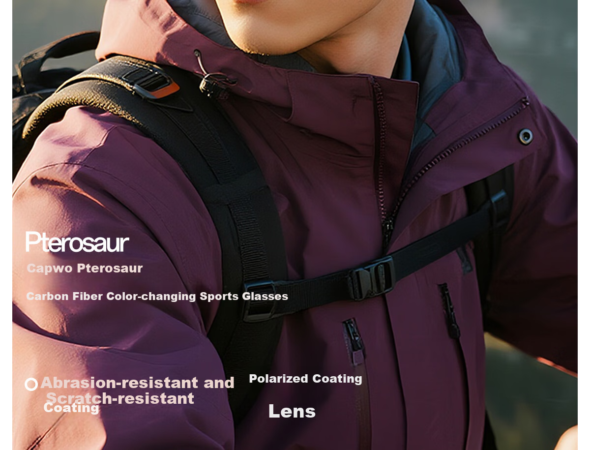 KAPVOE Colorful Hiking And Mountaineering Glasses, Snow-Climbing Polarized Windproof Sand-Proof UV Protection Goggles 2