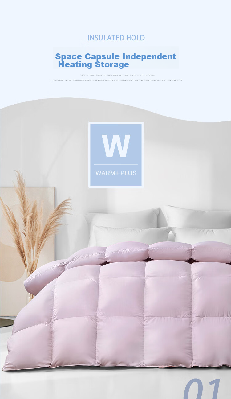 FUANNA down Comforter, 90% Grey Duck down Duvet, Double Size All-Season Comforter for Spring And Autumn, 600g Filling, 203x229cm 6