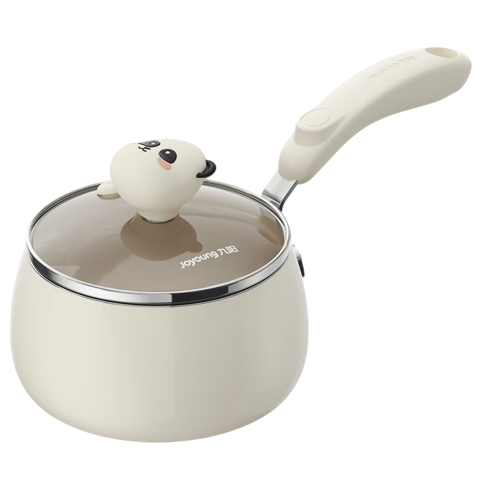 Joyoung Baby Food Pot Milk Pot Noodle Breakfast Pot Steamer Compatible with Gas Stove and Induction Cooker 0-Fluoride Cute Single Pot