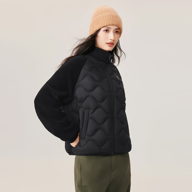 Snow Flying 2025 Autumn New Women's Gourd Pattern Patchwork Lightweight Down Jacket Fashion Versatile Casual Outdoor Coat
