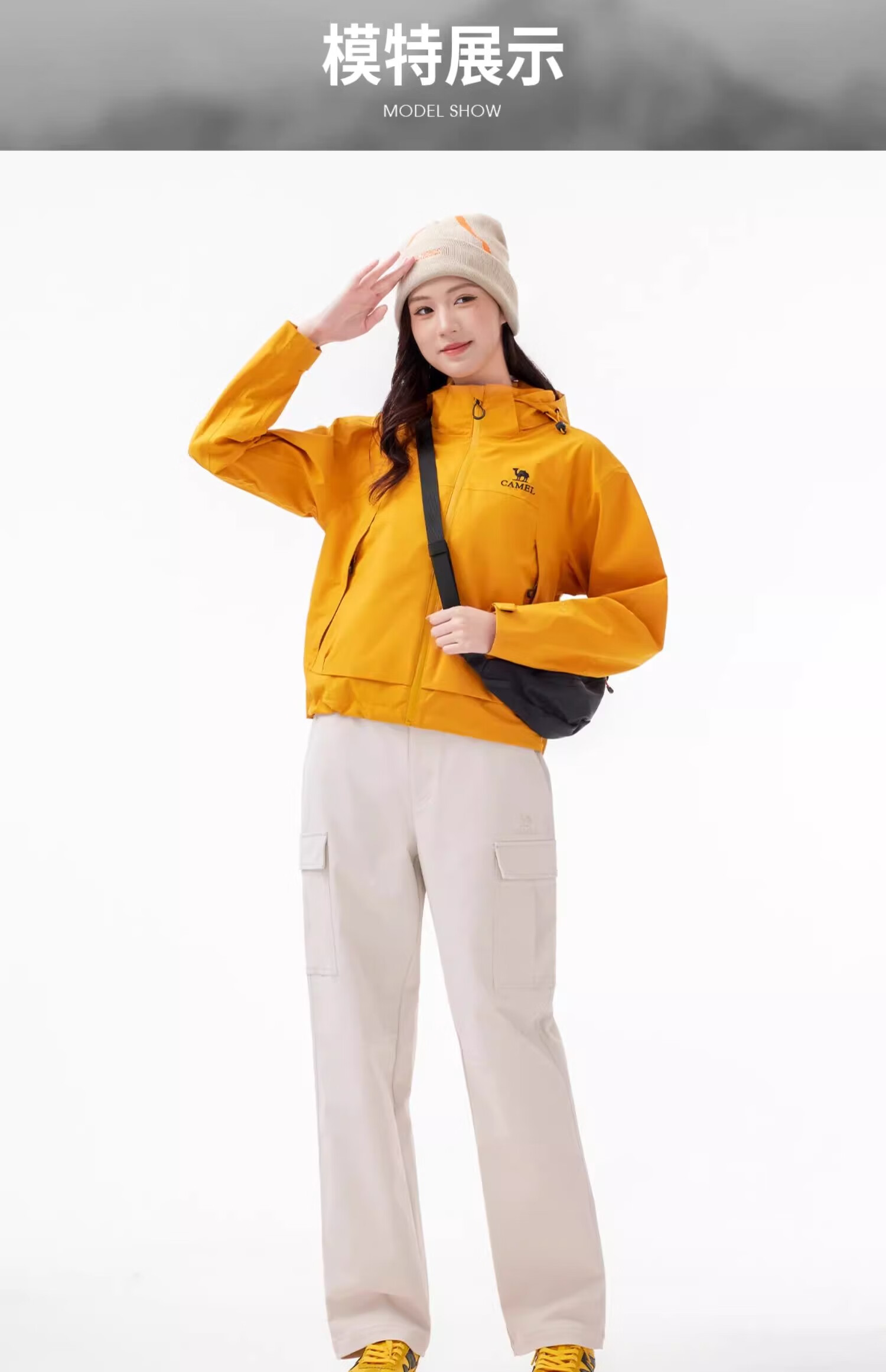CAMEL [Wang Junkai Edition] Outdoor Casual Multi-Pocket Cargo Pants Hiking Mountaineering Windproof Durable Autumn Winter Trousers 11