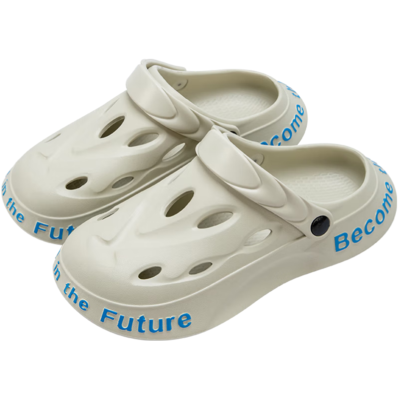 TZLDN Surgical Room Perforated Shoes, Men's Non-Slip Shock-Absorbing Slippers, Summer Outdoor Wear EVA Squishy Beach Sandals