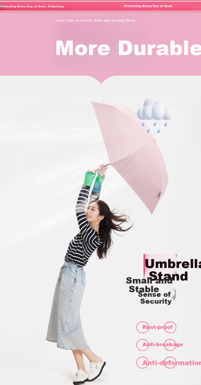 MAMORU UV Protection Sun Umbrella, Six-Fold Black Gel Sunshade, Portable Mini Capsule Sun Umbrella with Mesh, 16cm 11