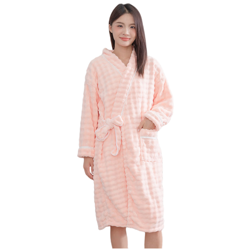 Fanyejia Coral Fleece Bathrobe, Wearable Towel, Home Use, Better Than Pure Cotton, Absorbent, Quick-Drying, Thickened And Enlarged, Women's Sleepwear, Breathable for Summer