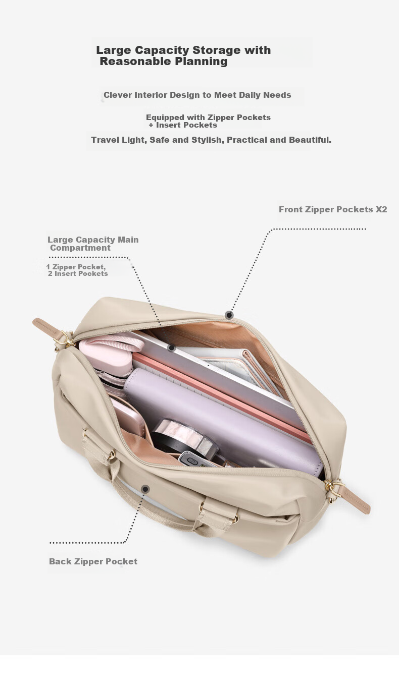 GOLF Shoulder Crossbody Bag, Women's Casual Canvas Handbag, Fashionable Purse, Water-Resistant Commuter Backpack for Work 7
