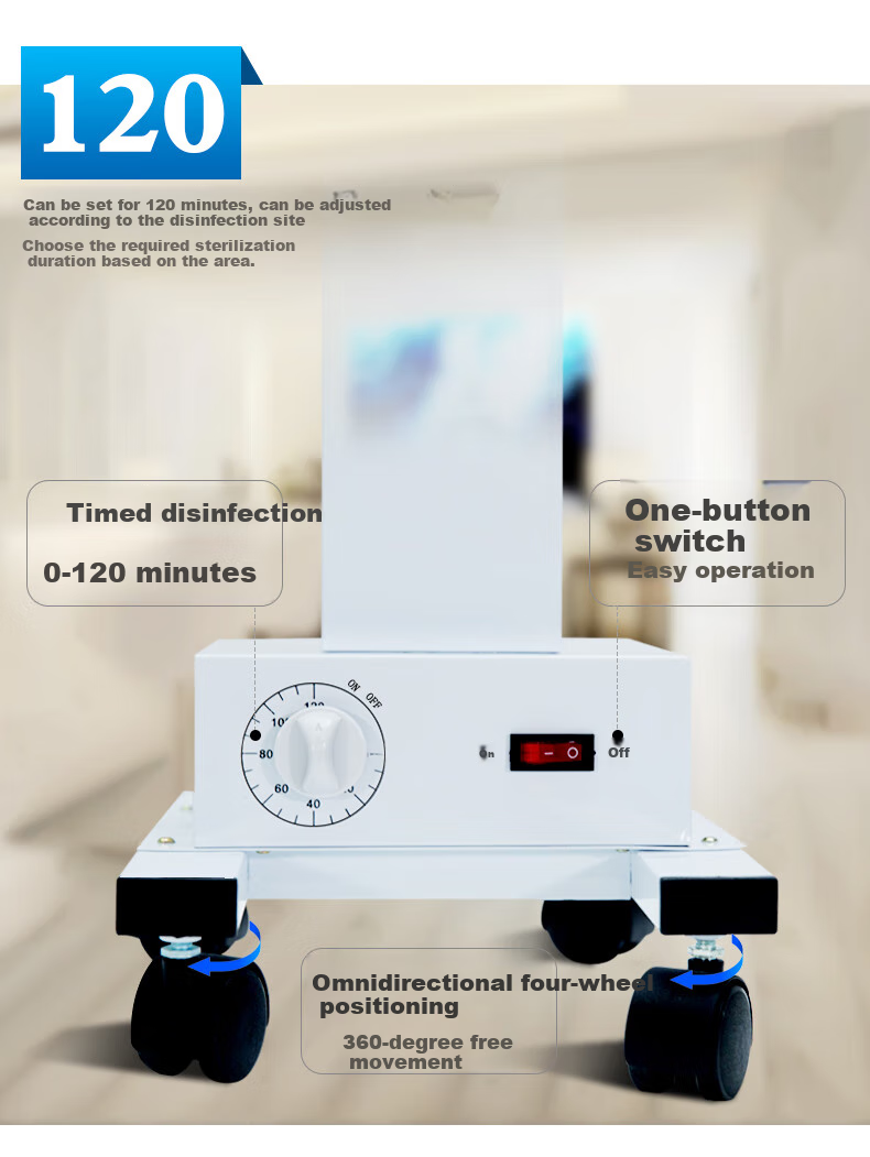 Yichen 650,000 Ultraviolet Disinfection Lamp for Cars, Kindergartens, Clinics, Factories, Sterilization, Mite Removal, Odor Elimination, Ozone Sterilization with Timer 11