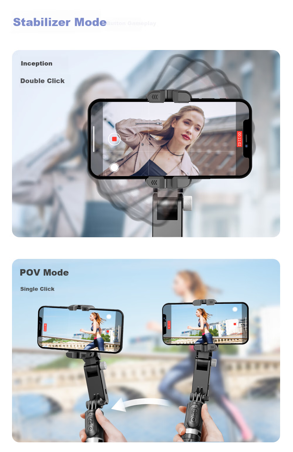 Selfieshow C16 Upgraded Mobile Phone Stabilizer Handheld Gimbal Full-Automatic 360-Degree Rotation Tracking Live Streaming Short Video Vlog Travel Selfie Stick 15