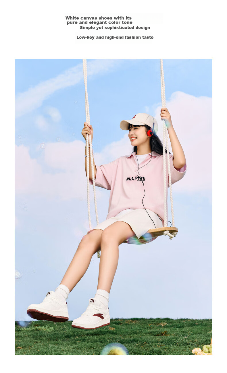 ANTA Yuan Nian 2.0 | Women's Thick-Soled Sneakers, Student White Shoes, Retro Trendy Height-Increasing Sports Shoes for Couples, Casual Shoes 16
