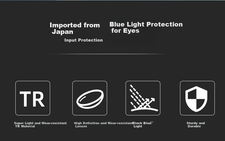 VGO Reading Glasses for Men And Women, Fashionable Ultra-Light High-Definition Anti-Blue Light High Beam Glasses for Elderly, 201 Black Silver 100 Degrees 3