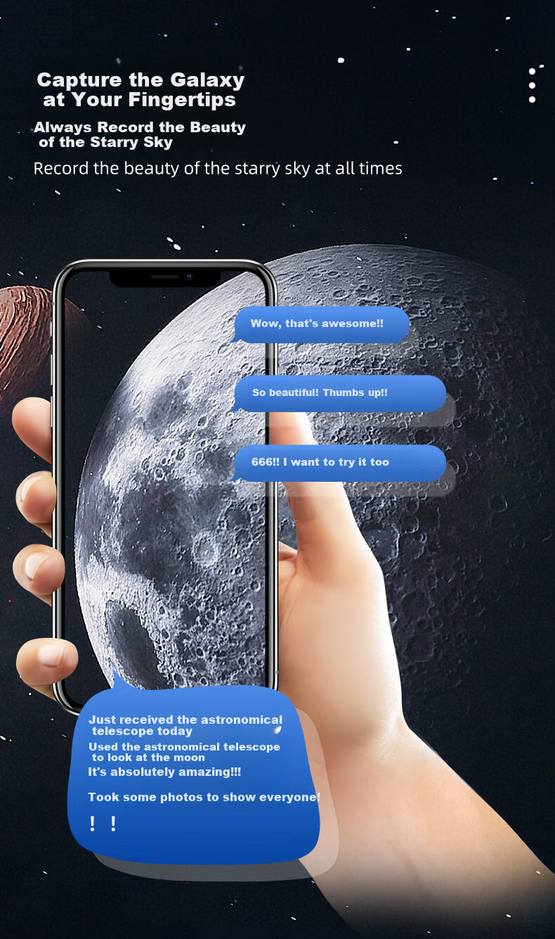 Bresser Astronomical Telescope, Professional-Grade High Magnification, High Definition, for Children, Boys And Girls, Beginner Stargazing, Scenic Viewing, New Year Gift 10