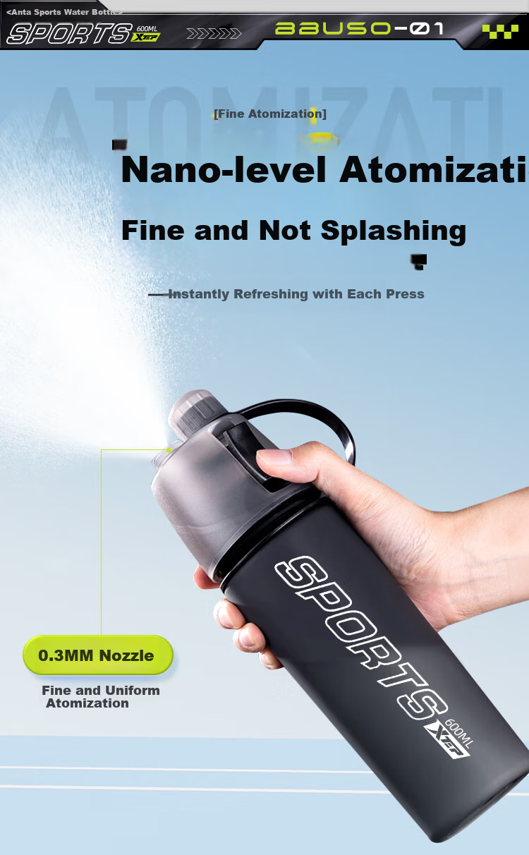 XTEP Spray Water Bottle for Men And Women, Cycling, Children, Students, School Use, Portable Sports Water Bottle for Biking in Summer 11