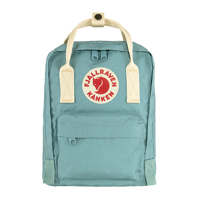 Fjällräven Kånken Backpack Unisex Fashion School Bag 23561-501-115 Sky Blue/Oak 7L Women's Day Edition