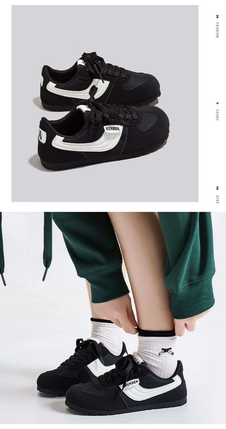 RENBEN 2026 Spring New Original INS Style German Training Shoes Dopamine Color Sweet German Training Shoes Fashion Ultra-Soft Sneakers 19