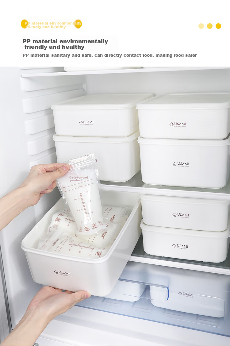 Daisy Leaf Breast Milk Storage Container, Refrigerator Freezer Milk Storage Box, Fresh-Keeping Freezer Milk Storage Container 4