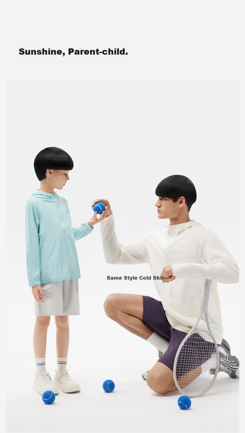 Bananain Children's Sun Protection Clothing Series 3, for Ages 3-6 Ice Silk Quick-Dry, Color-Block Design, Lightweight Summer Style for Boys And Girls 10