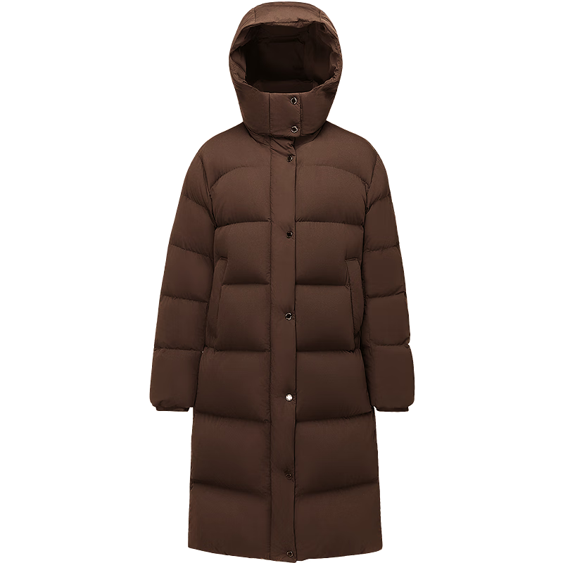 BOSIDENG 2025 Winter Fashion Casual Soft Comfortable Long Loose Thick Down Jacket with Detachable Hood