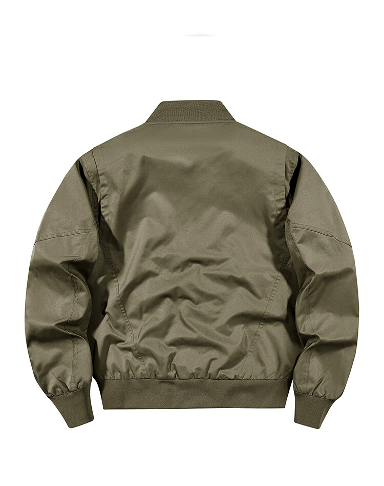 JEEP Men's Military Green XL Flight Jacket Bomber Collar Spring Autumn Workwear 19