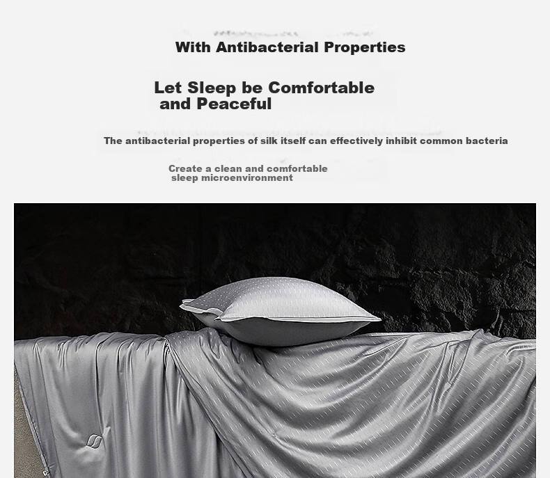 Shuixingjiafang Silk Comforter, 100% Silk Winter Quilt, Winter Double-Layer Quilt, Two-In Duvet Insert, Approximately 8.8 Jin, 200×230cm 17