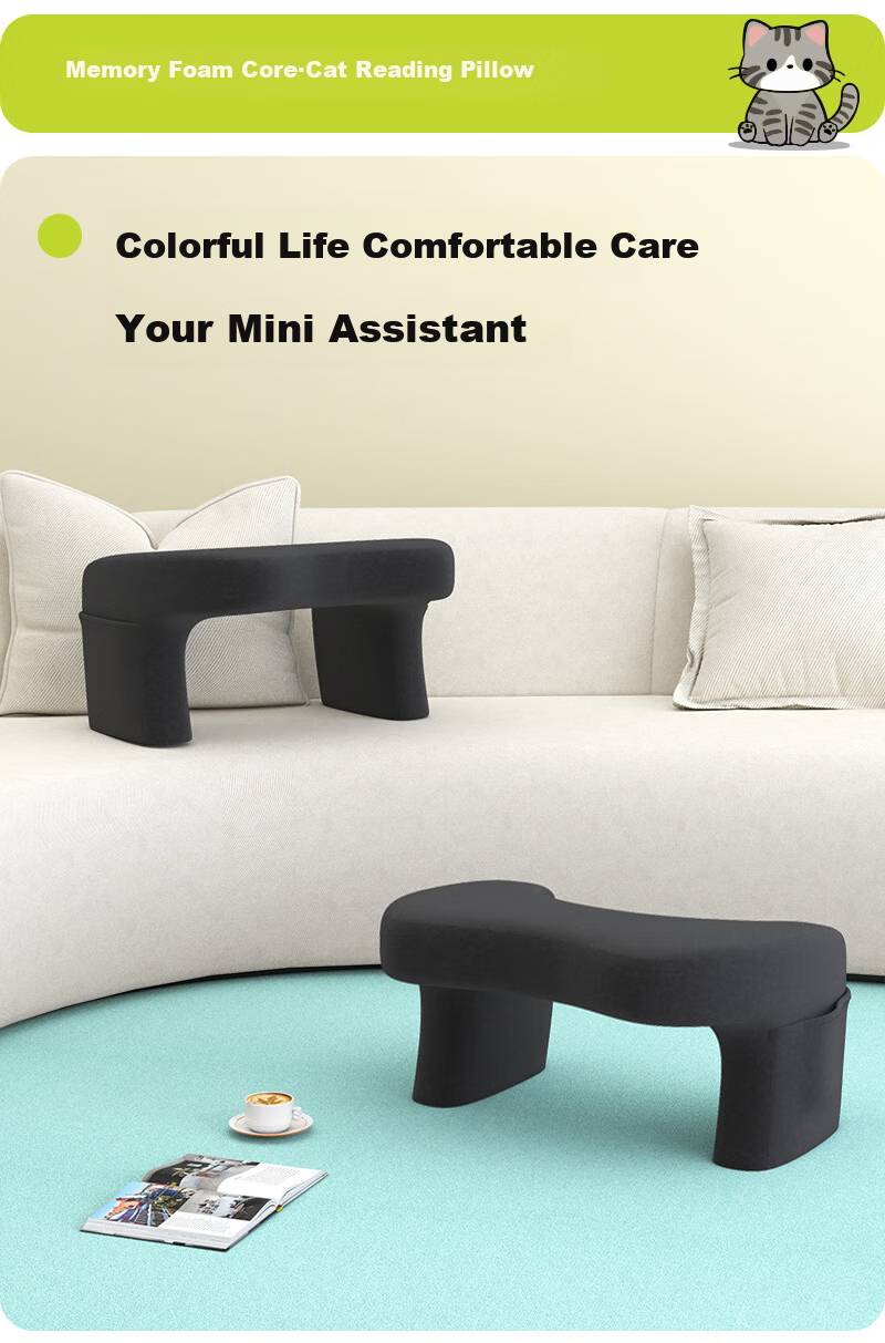 Mixiaoshu Bed And Desk Lazy Functional Gaming Reading Pillow, Elderly Backrest, Student Study Home Computer Desk Bedroom Desk Cushio 1