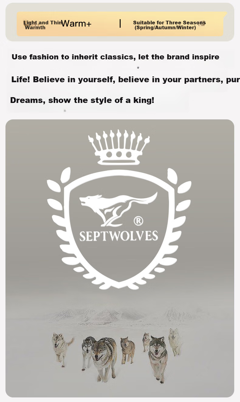 SEPTWOLVES [Antibacterial] Thermal Underwear for Men, Autumn And Winter Pure Cotton Undershirt And Pants Set, All-Cotton Base Layer Top And Bottom 3